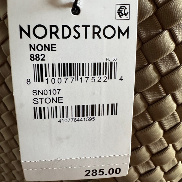 NWT Naghedi St Barth’s Medium Tote Stone Ecru Bag - Picture 2 of 9